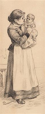 Josef Engelhart - Mistrovské kresby, Tisky do roku 1900, Akvarely a miniatury