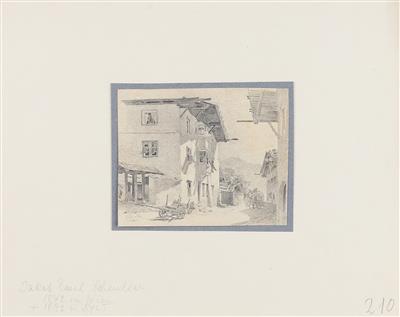 Emil Jakob Schindler zugeschrieben/attributed (1842-1892) Blick in eine Dorfstraße, - Dipinti