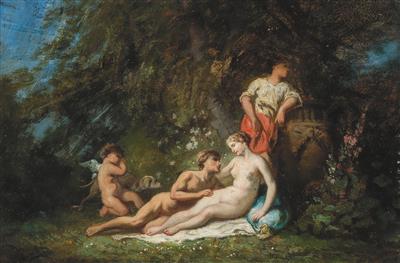 Narcisso Diaz de la Pena Umkreis/Circle (1808-1876) Schäferstündchen, - Paintings