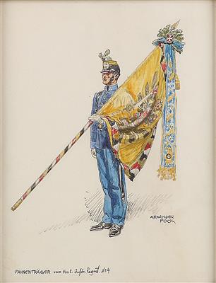 Alexander Pock - Mistrovské kresby, Tisky do roku 1900, Akvarely a miniatury
