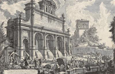 Giovanni Battista Piranesi - Disegni e stampe fino al 1900, acquarelli e miniature