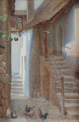 E. Mayer, Aquarellist um 1900 - Bilder