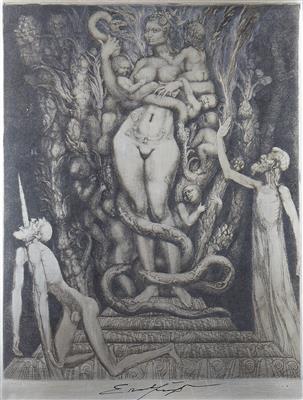 Ernst Fuchs * - Moderní umění grafika