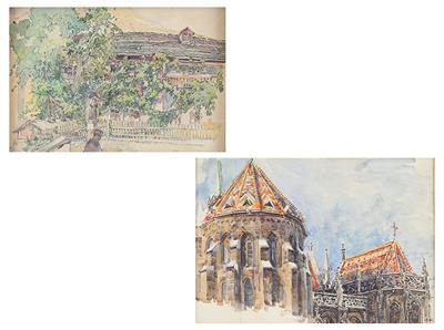 Aquarellist, um 1920 - Dipinti-Piccoli formati