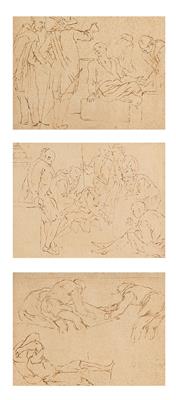 Französische Schule, 18. Jahrhundert - Meisterzeichnungen und Druckgraphik bis 1900, Aquarelle, Miniaturen