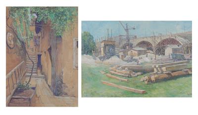 Karl Cerny, Österreich um 1920/30 - Disegni e stampe di maestri fino al 1900, acquerelli, miniature