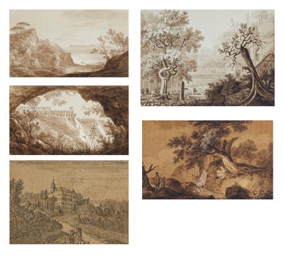 Konvolut Landschaften, 19. Jahrhundert - Mistrovské kresby a grafiky do roku 1900, akvarely, miniatury