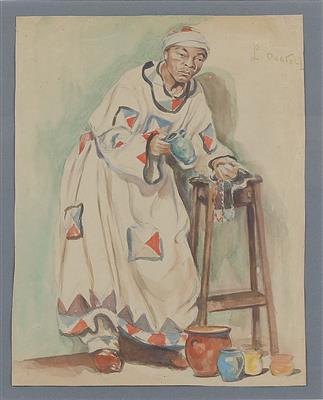 Ludwig Deutsch zugeschrieben/attributed (1855-1935) Chinese im Kostüm eines Harlekin, - Paintings