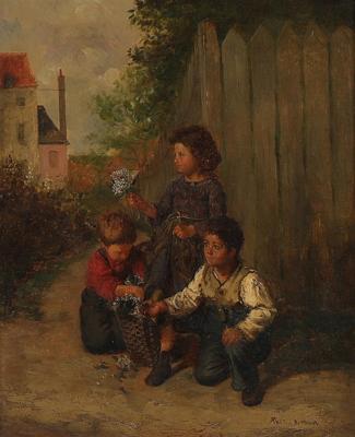 Künstler um 1900, - Dipinti