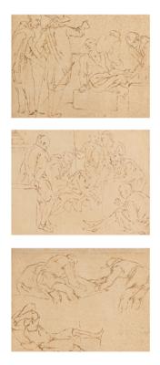 Französische Schule, 18. Jahrhundert - Disegni di maestri, stampe fino al 1900, acquerelli e miniature