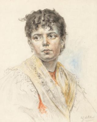 Eugen von Blaas - Disegni di maestri, stampe fino al 1900, acquerelli e miniature