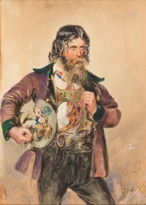 Carl Goebel - Mistrovské kresby, Tisky do roku 1900, Akvarely a miniatury