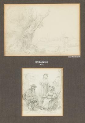 Edward Theodor Compton - Master Drawings, Prints before 1900, Watercolours, Miniatures