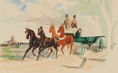 Karl Friedrich Gsur - Stampe, disegni e acquerelli fino al 1900