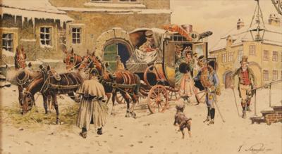 Karl Schnorpfeil - Tisky, kresby a akvarely do roku 1900