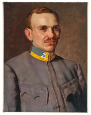 Lazar Krestin zugeschrieben/attributed (1868-1938) Bildnis eines Feldwebels einer Scheinwerfereinheit, - Paintings