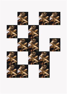 Waltraut COOPER, KUNST/Caravaggio: Johannes der Täufer aus der Serie “Digitale Poesie”, 1602/2020 - Jubiläums-Charity-Kunstauktion zugunsten SOS MITMENSCH