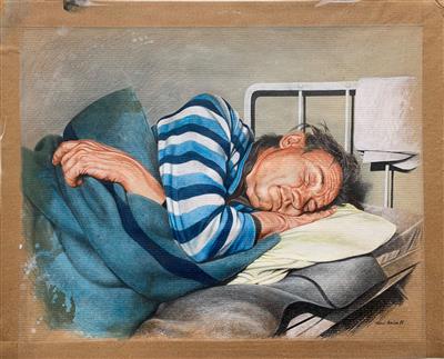 Helmut Rusche, "Schlafender Mann" - Diakonie – Ukraine-Hilfe