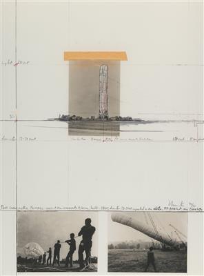 Christo und Jeanne-Claude *, 5600-Kubikmeter-Paket, documenta IV Kassel 1967-68 - Kunst für die CARITAS-Ukraine-Nothilfe