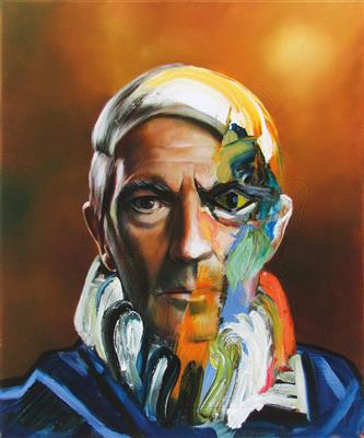 Franziska Maderthaner, Playing Painter (Picasso/Banderas), Ed. 10/1 H.C. - 10th Benefit Auction for Delta Cultura Cabo Verde