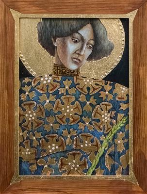 Iryna Rolinska, new drawing,  Gustav Klimt (part of his monumental work) - UKRANIAN ARTISTS HELP