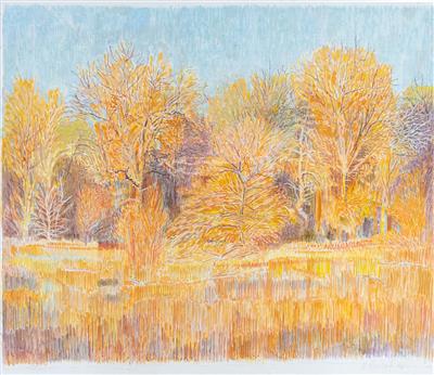 Ulrich Gansert, LOBAU IM HERBST, 2014 - Charity art auction