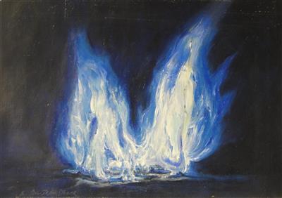 Paul Braunsteiner, „Blaue Flamme“ - Charity-Kunstauktion zugunsten des Wiener Tierschutzvereins