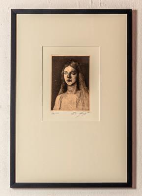 Fuchs, Ernst,  Portrait Angelika - Asta artistica di beneficenza a favore di Asylum in Need