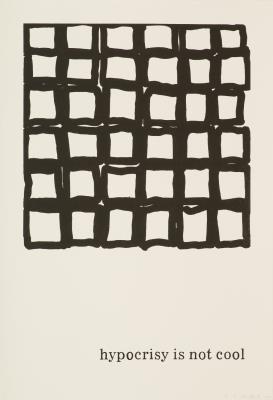 Klaus MOSETTIG, aus der Serie "Typeface Corona" (Nr. 51), 2023 - Asta di beneficenza di arte contemporanea a favore di SOS MITMENSCH