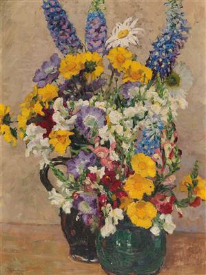 Artist around 1920, Still life of flowers, - Moderní tisky, Současné umění