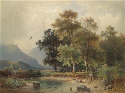 Ludwig Sckell - 19th Century Paintings and Watercolours