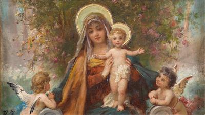 Hans Zatzka * - Dipinti a olio e acquarelli del XIX secolo