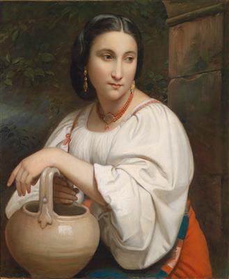 Circle of William Adolphe Bouguereau - Dipinti a olio e acquarelli del XIX secolo