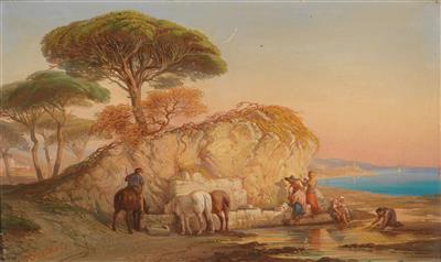 Ercole Trachel - Dipinti a olio e acquarelli del XIX secolo