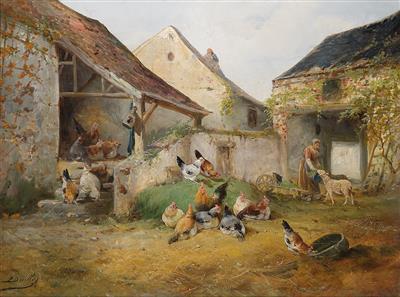 P. Devillers, France, late 19th Century - Dipinti a olio e acquarelli del XIX secolo