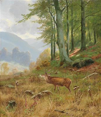 August Mötsch * - Dipinti a olio e acquarelli del XIX secolo