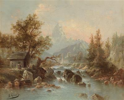 Karl Kaufmann - Dipinti a olio e acquarelli del XIX secolo