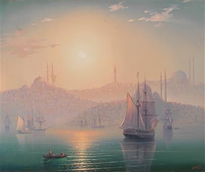 in the manner of  Ivan Konstantinovich Aivazovsky - Dipinti a olio e acquarelli del XIX secolo