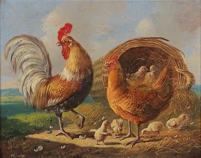 Albertus Verhoesen - Dipinti a olio e acquarelli del XIX secolo