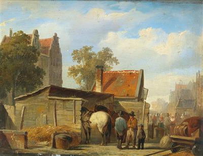 Cornelis Springer - Dipinti a olio e acquarelli del XIX secolo
