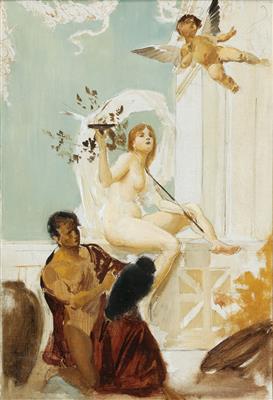 Eduard Veith attributed - Dipinti a olio e acquarelli del XIX secolo