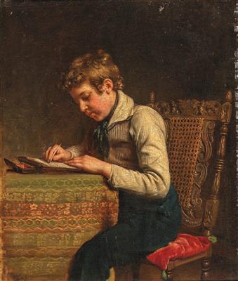 Artist around 1880 - Dipinti a olio e acquarelli del XIX secolo