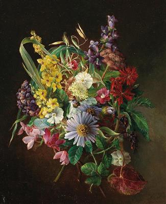 Artist around 1870, (Maria von Eschenbacher) - Dipinti a olio e acquarelli del XIX secolo