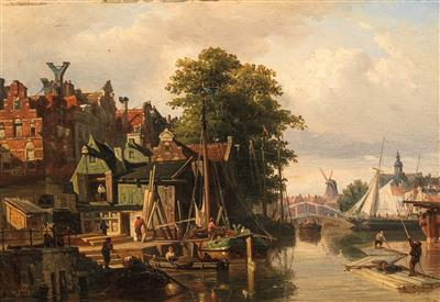 Elias Pieter van Bommel - Ölgemälde und Aquarelle des 19. Jahrhunderts