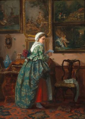Alexander Friedrich Werner - Dipinti ad olio e acquerelli del 19° secolo