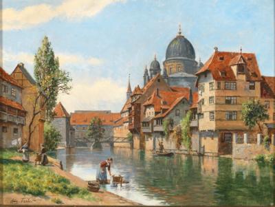 August Fischer - Dipinti ad olio e acquerelli del 19° secolo