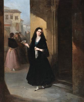 Valeriano Domínguez Bécquer - 19th Century Paintings