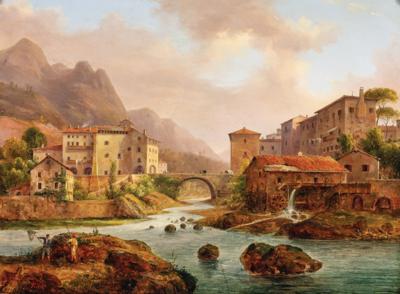 Monogrammist AT, around 1840 - Dipinti a olio e acquarelli del XIX secolo