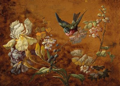 Rudolf Ribarz zugeschrieben/attributed (1848-1904) "Der Blumenbote", - Obrazy