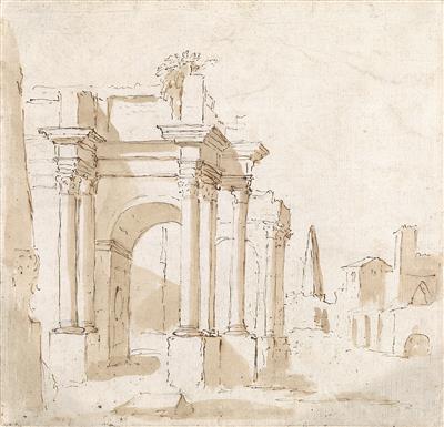 Francesco Guardi Umkreis/Circle - Meisterzeichnungen und Druckgraphik bis 1900, Aquarelle, Miniaturen